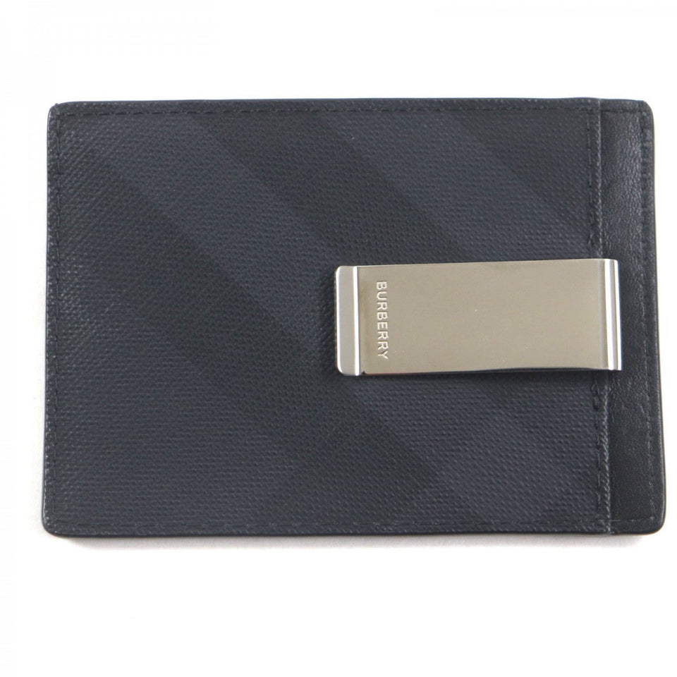 Burberry Card Case Main: Leather, Main: PVC black mens