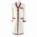 Gucci one piece 551562 Outer material: 84% cotton, Outer material: 14% rayon, Outer material: 2% nylon, Part: 50% cotton, Part: 50% rayon off white Women 36