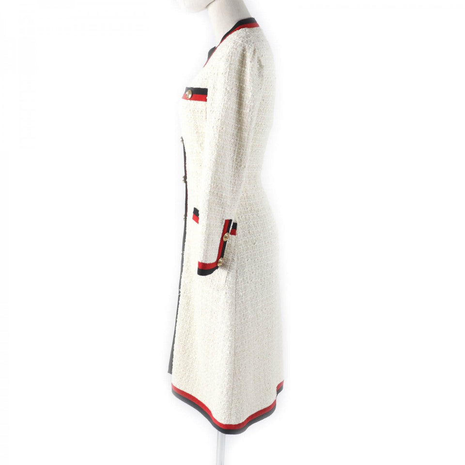 Gucci one piece 551562 Outer material: 84% cotton, Outer material: 14% rayon, Outer material: 2% nylon, Part: 50% cotton, Part: 50% rayon off white Women 36