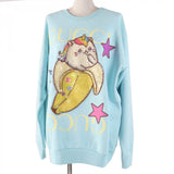 Gucci sweat 617964 cotton light blue multi S