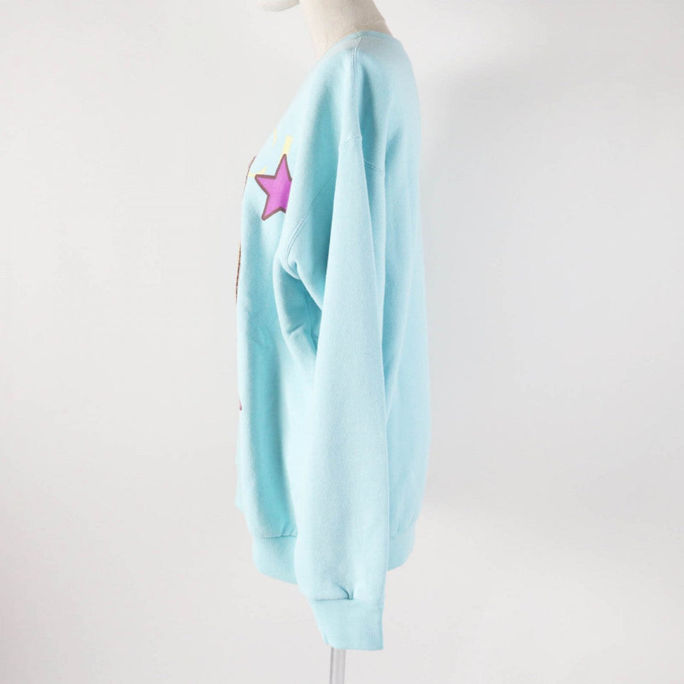 Gucci sweat 617964 cotton light blue multi S