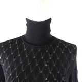 Chanel COCO Mark Viscose Polyamide Knit Turtleneck