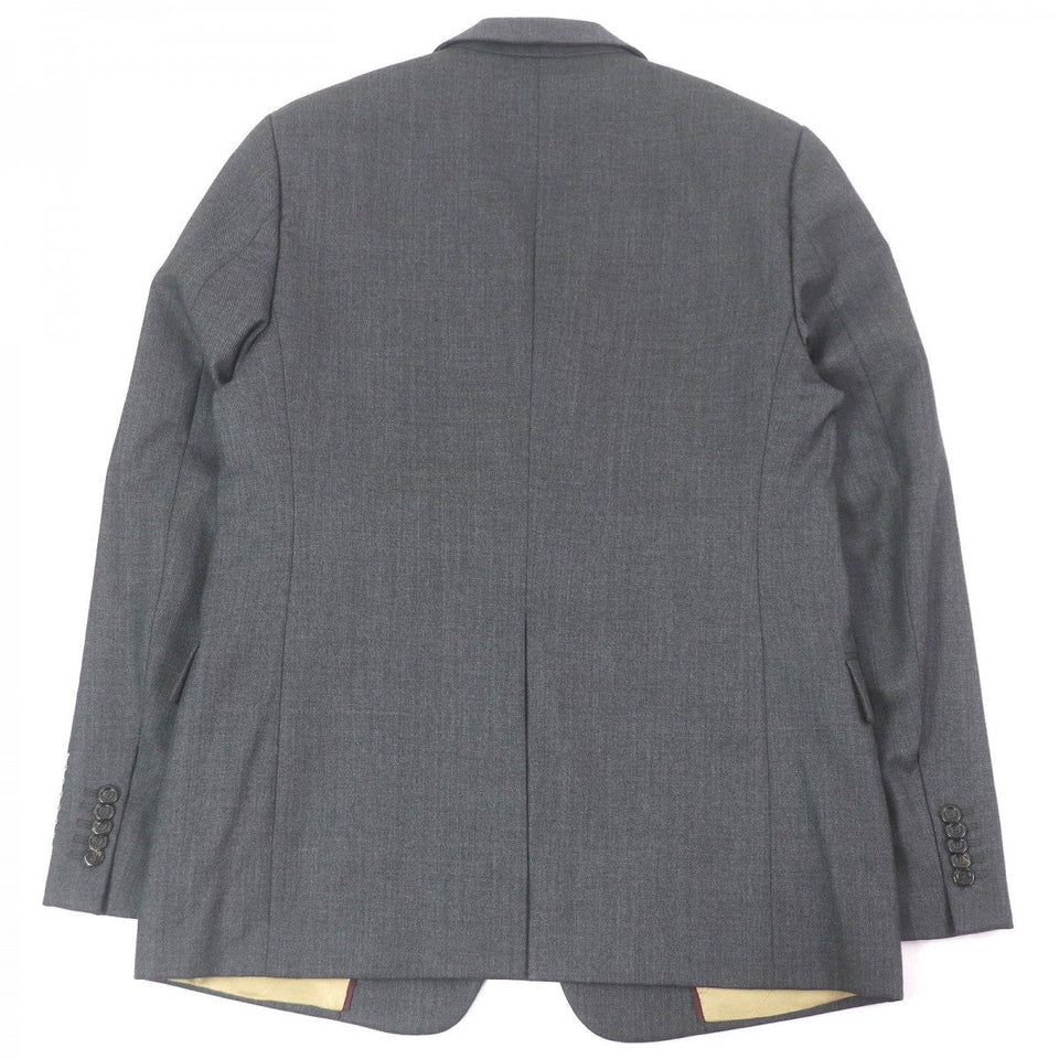 Gucci tailored jacket 625378 Outer: 100% wool, Lining: 100% rayon, Sleeve lining: 100% cupra gray mens 50