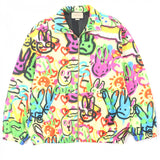 Gucci Track jacket 714464 Outer: 55% polyester, Outer: 45% cotton, Lining: 100% polyester, Part: 50% rayon, Part: 30% cotton multicolor DANS LE VENT mens L