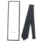 Gucci tie Main: 100% wool, Lining: 60% cupra, Lining: 40% silk Dark gray mens