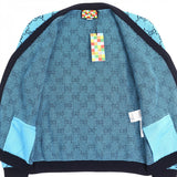 Gucci cardigan 661156 Main: 54% wool, Main: 46% cotton, Part: 54% wool, Part: 43% cotton, Part: 2% polyurethane blue-black mens L