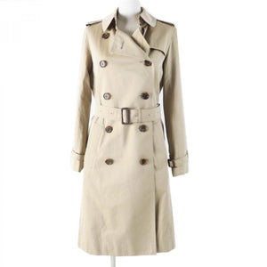Burberry LONDON trench coat B1A88-330-51 Main: 100% cotton, Leather part: cowhide, Lining: cotton, Sleeve lining: cupra, Liner: 100% wool beige Women 38