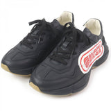 Gucci Low cut sneakers 523609 Main: Leather black Ryton mens 6.5