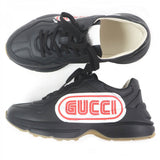 Gucci Low cut sneakers 523609 Main: Leather black Ryton mens 6.5