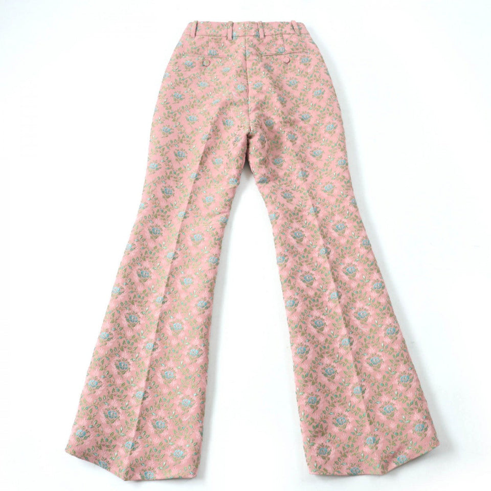 Gucci Pants 621738 Main: 59% polyester, Main: 23% cotton, Main: 18% silk, Lining: 73% acetate, Lining: 27% silk pink Women 36