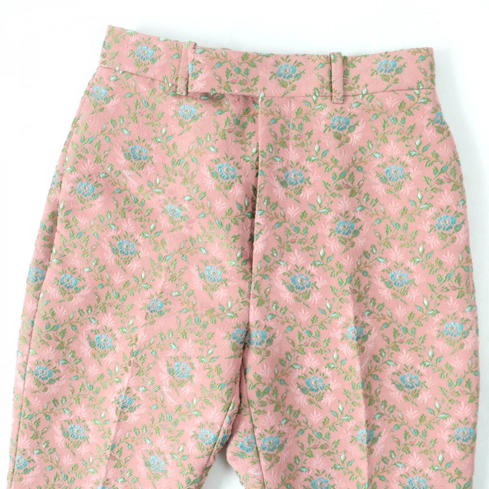 Gucci Pants 621738 Main: 59% polyester, Main: 23% cotton, Main: 18% silk, Lining: 73% acetate, Lining: 27% silk pink Women 36