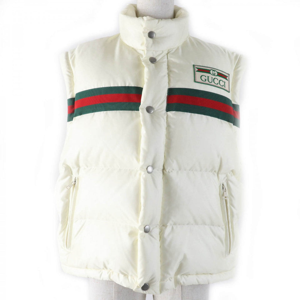 Gucci Down jacket 683216 Main: 100% nylon, part: 65% rayon, part: 35% cotton, part: 100% polyester, filling: 90% down Ivory Women 36