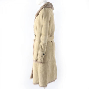 Burberry Mouton coat Main: 100% mouton, Part: 100% lamb leather beige Women 40