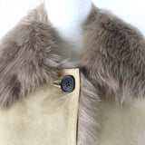 Burberry Mouton coat Main: 100% mouton, Part: 100% lamb leather beige Women 40