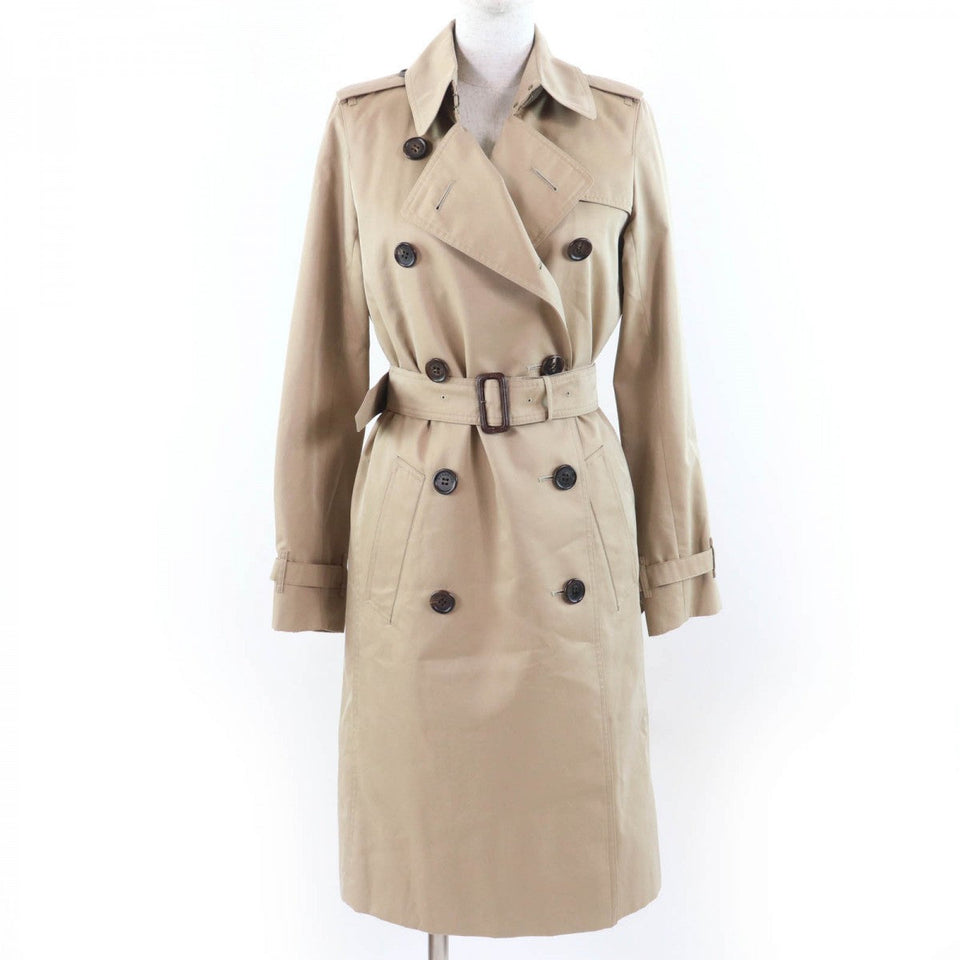 Burberry LONDON trench coat B1A88-430-51 Main: 100% cotton, Part: Cowhide, Lining: Cotton, Sleeve lining: Cupra, Liner: 100% wool beige Women 36