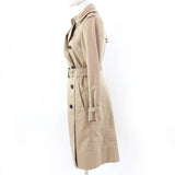Burberry LONDON trench coat B1A88-430-51 Main: 100% cotton, Part: Cowhide, Lining: Cotton, Sleeve lining: Cupra, Liner: 100% wool beige Women 36