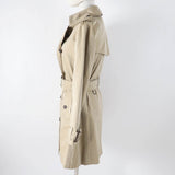 Burberry LONDON trench coat Main: 100% cotton, Lining: cotton, Sleeve lining: cupra, Leather part: cowhide beige Women 36