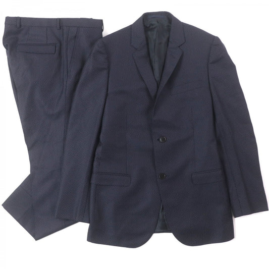 Gucci setup 310824 Outer: 80% wool, Outer: 20% mohair, Lining: 100% rayon Navy mens 48