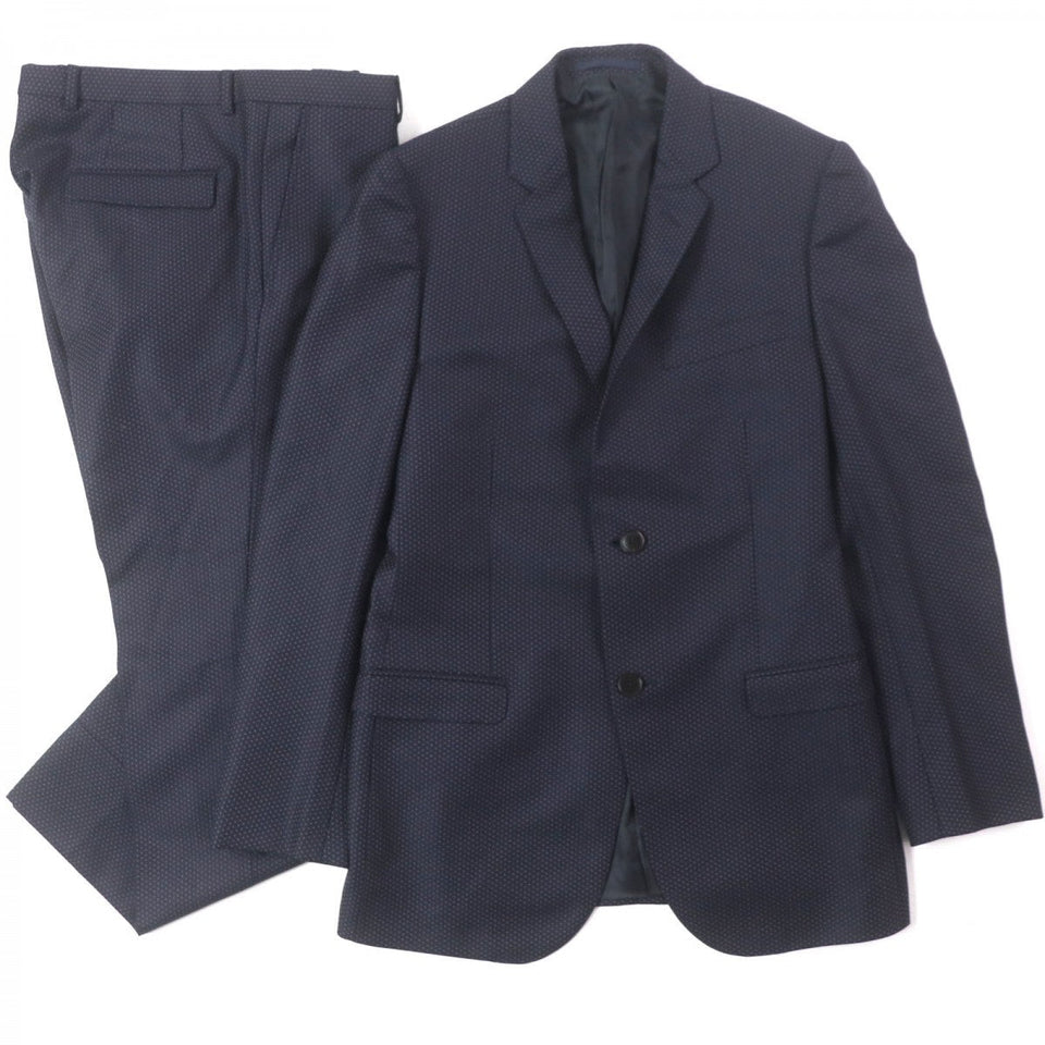 Gucci setup 310824 Outer: 80% wool, Outer: 20% mohair, Lining: 100% rayon Navy mens 48