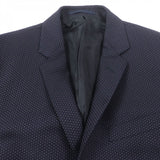 Gucci setup 310824 Outer: 80% wool, Outer: 20% mohair, Lining: 100% rayon Navy mens 48