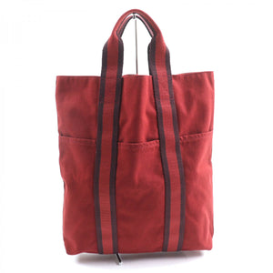 Hermes Tote Bag Main: Cotton Bordeaux Fool Toe Kabas Women