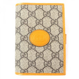 Gucci passport case G724562 Main: PVC, Main: Leather Orange beige GG Supreme Interlocking G mens
