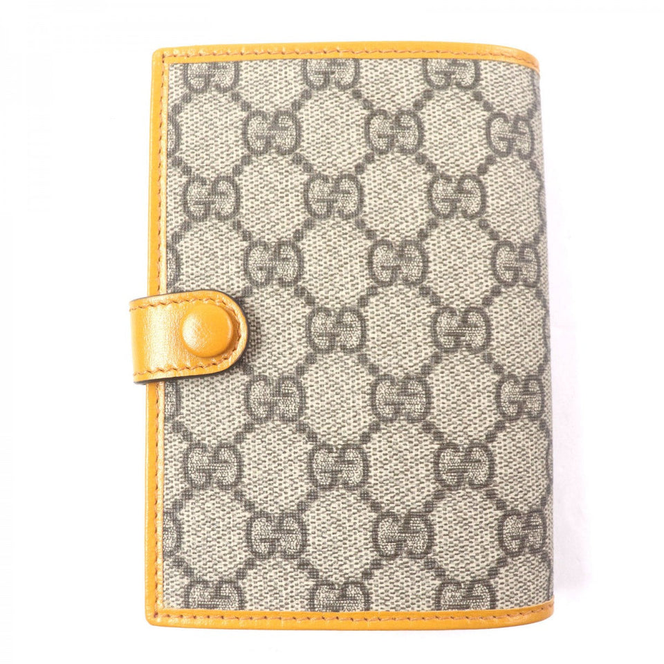 Gucci passport case G724562 Main: PVC, Main: Leather Orange beige GG Supreme Interlocking G mens