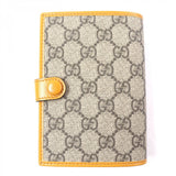 Gucci passport case G724562 Main: PVC, Main: Leather Orange beige GG Supreme Interlocking G mens