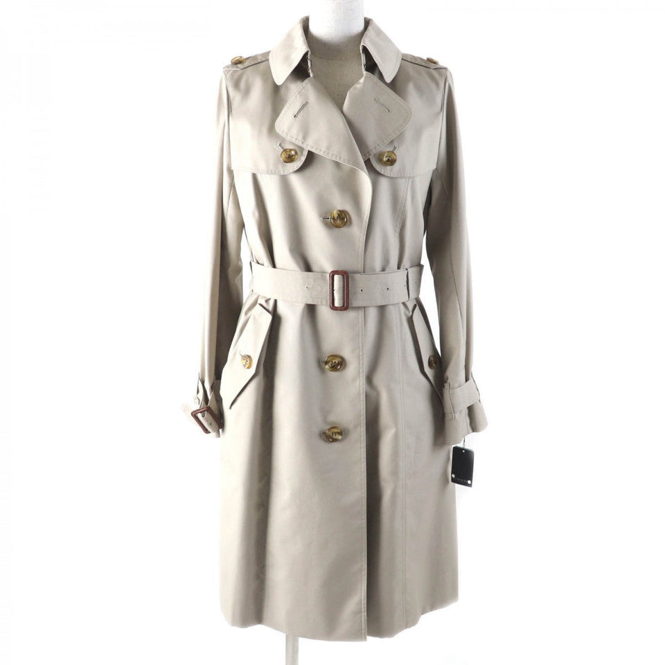 Burberry LONDON trench coat Outer: 63% polyester, Outer: 37% cotton, Lining: 100% cotton, Part: 100% cupra, Part: cowhide beige Women 11