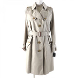 Burberry LONDON trench coat Outer: 63% polyester, Outer: 37% cotton, Lining: 100% cotton, Part: 100% cupra, Part: cowhide beige Women 11