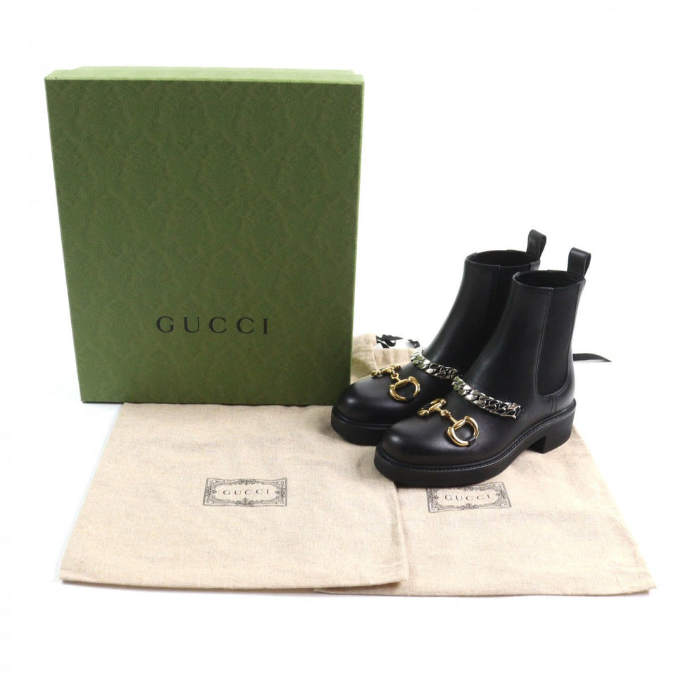 Gucci boots 670393 Main: Leather black Women 35