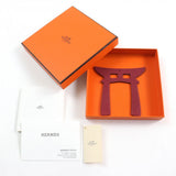 Hermes Bag charm Epsom Togo Red Petit H Women