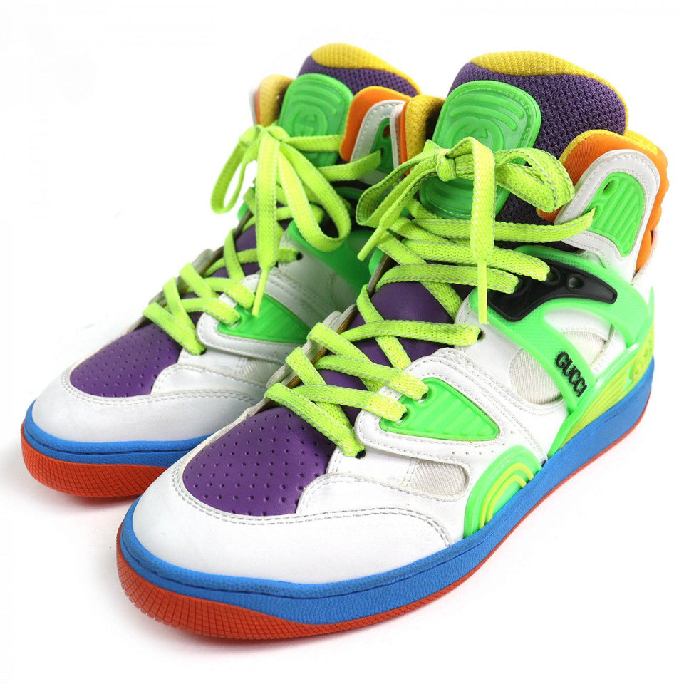 Gucci High cut sneakers 661310 Main: Leather, Part: Rubber multicolor BASKET Women 36