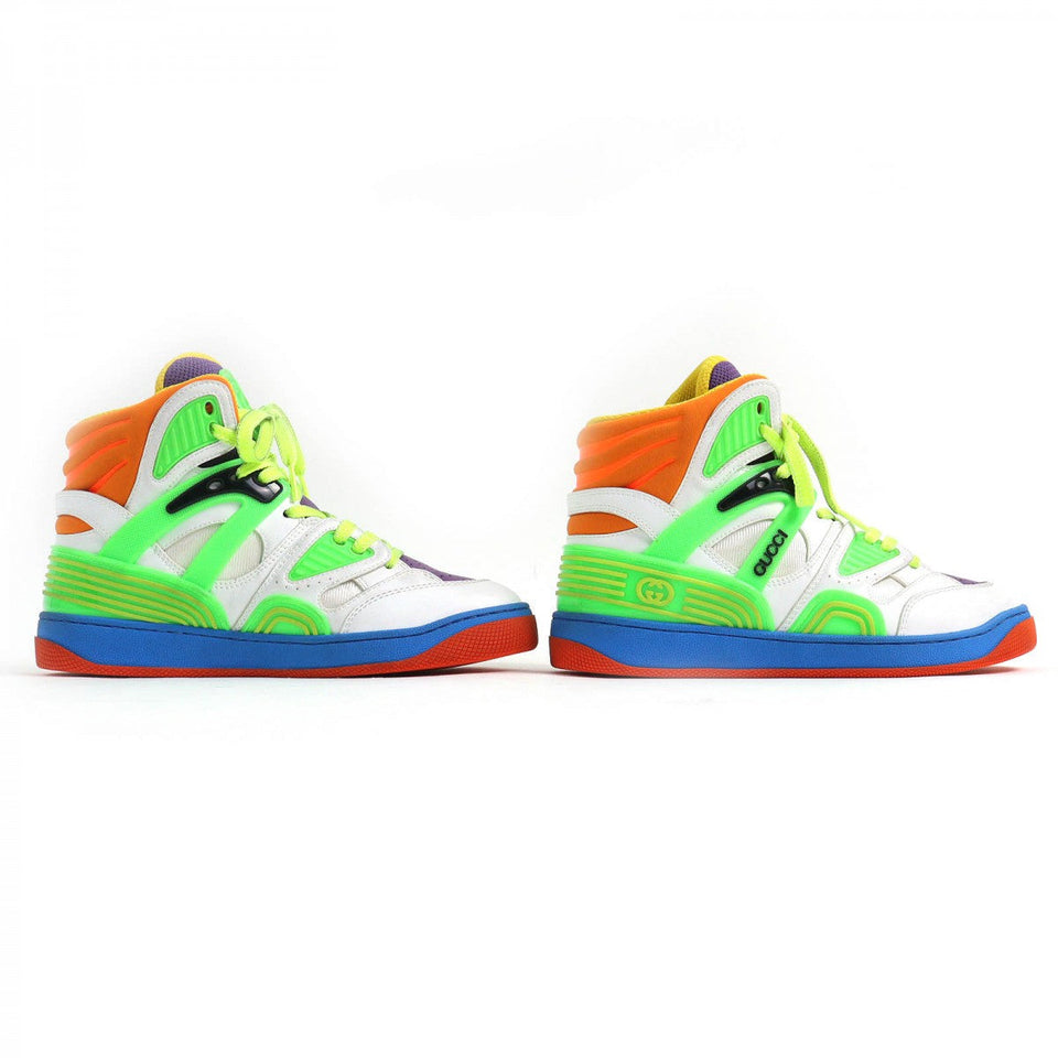 Gucci High cut sneakers 661310 Main: Leather, Part: Rubber multicolor BASKET Women 36