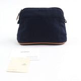 Hermes Cosmetics Pouch Main: 100% cotton Navy Bored Pouch PM Women
