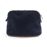 Hermes Cosmetics Pouch Main: 100% cotton Navy Bored Pouch PM Women