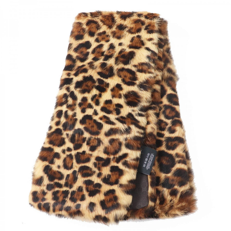 Gucci Scarf 322989 Main: Rabbit, Lining: 100% Silk Brown type Women