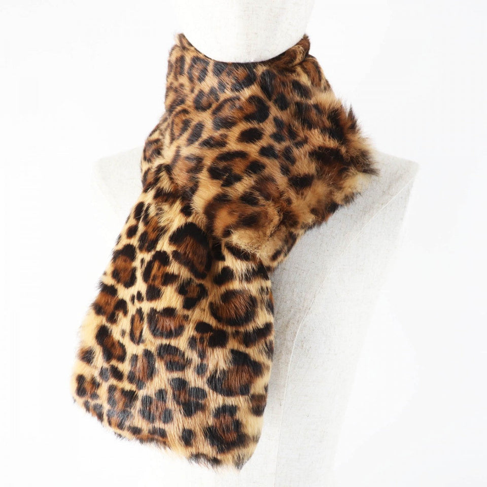 Gucci Scarf 322989 Main: Rabbit, Lining: 100% Silk Brown type Women