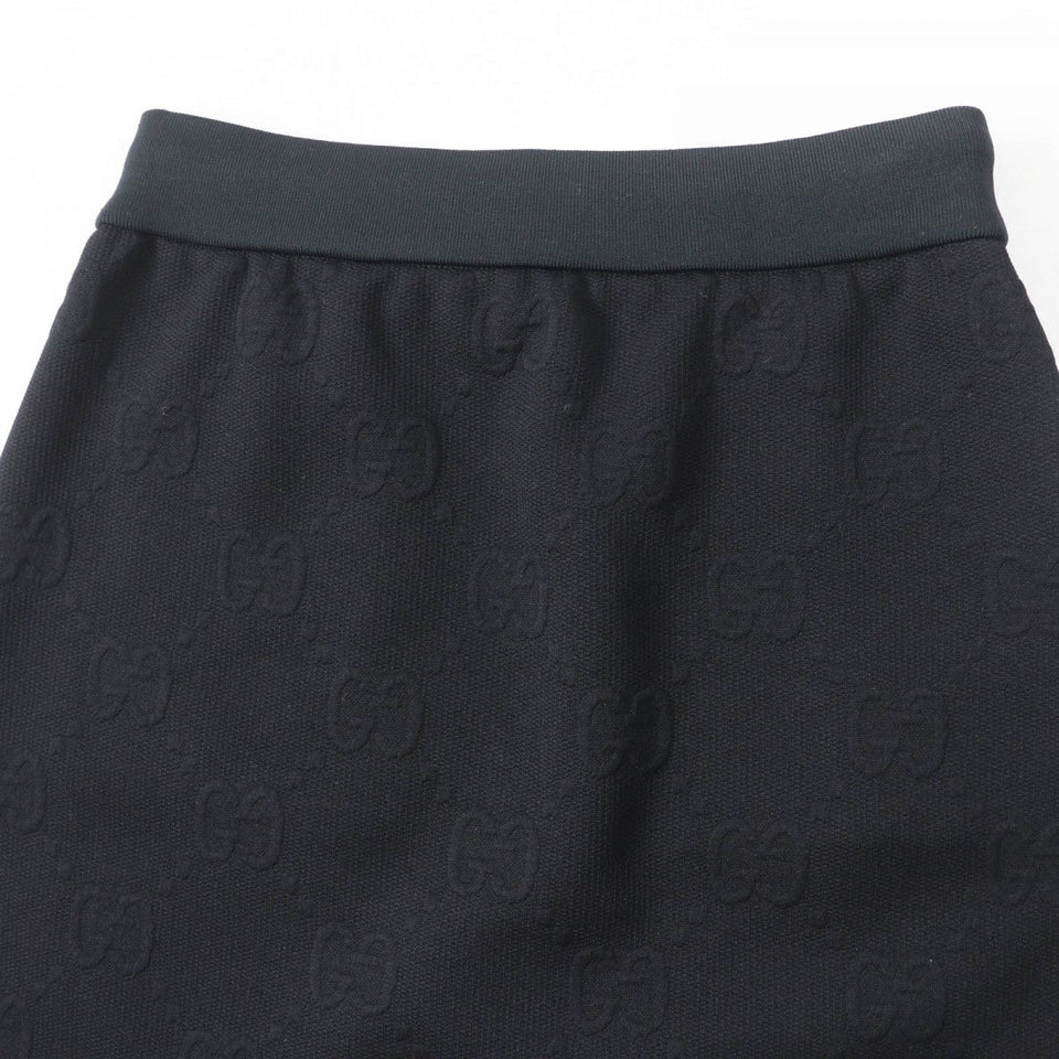 Gucci skirt 655183 Main: 100% polyester, part: 84% polyester, part: 14% nylon, part: 2% polyurethane black Women S