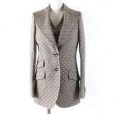 Gucci ensemble 652629 649337 Main: 100% wool, Lining: 100% rayon Brown Women 36