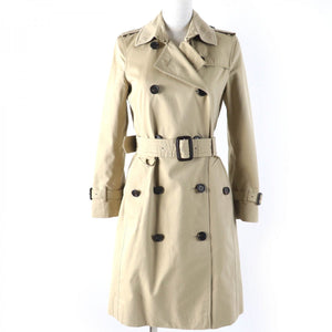 Burberry trench coat Main: 100% cotton, Lining: 100% cotton, Part: 100% cotton beige Kensington Women 36