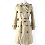 Burberry trench coat Main: 100% cotton, Lining: 100% cotton, Part: 100% cotton beige Kensington Women 36