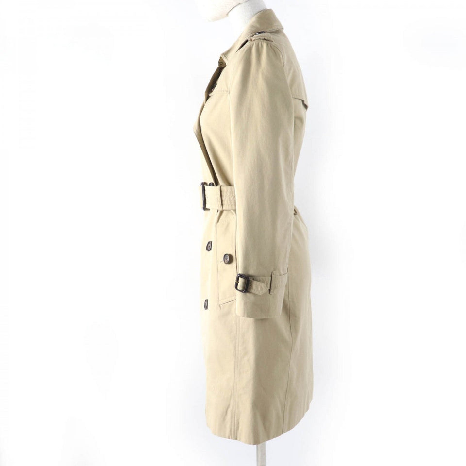 Burberry trench coat Main: 100% cotton, Lining: 100% cotton, Part: 100% cotton beige Kensington Women 36