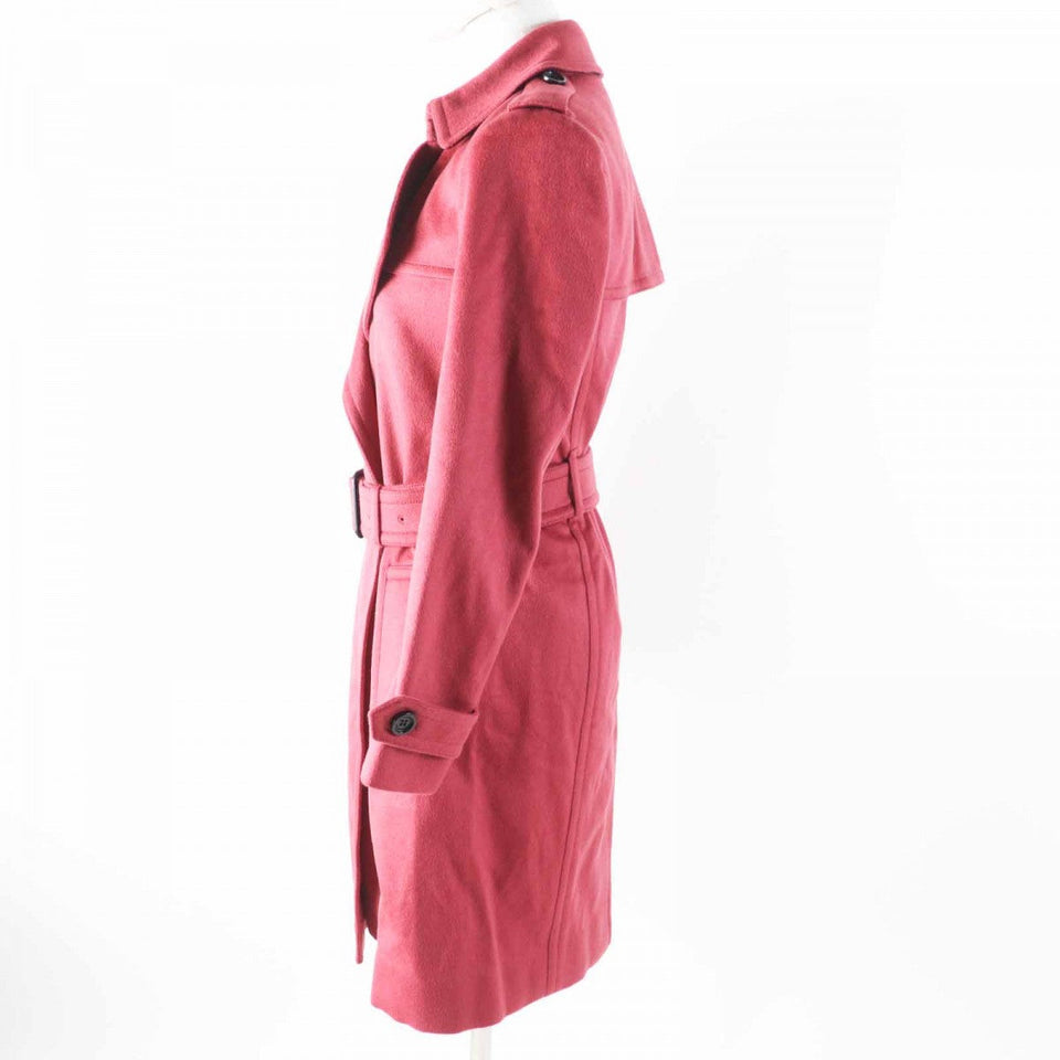 Burberry coat 4023676 Main: 100% cashmere, Lining: 60% acetate, Lining: 40% cupra, Part: 70% wool, Part: 20% nylon Pink type Women 34