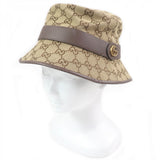 Gucci hat 576587 Outer material: 71% cotton, Outer material: 29% polyester, Lining: 100% cotton, Part: Cowhide beige mens