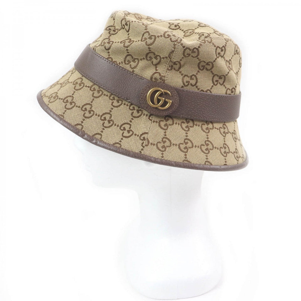 Gucci hat 576587 Outer material: 71% cotton, Outer material: 29% polyester, Lining: 100% cotton, Part: Cowhide beige mens