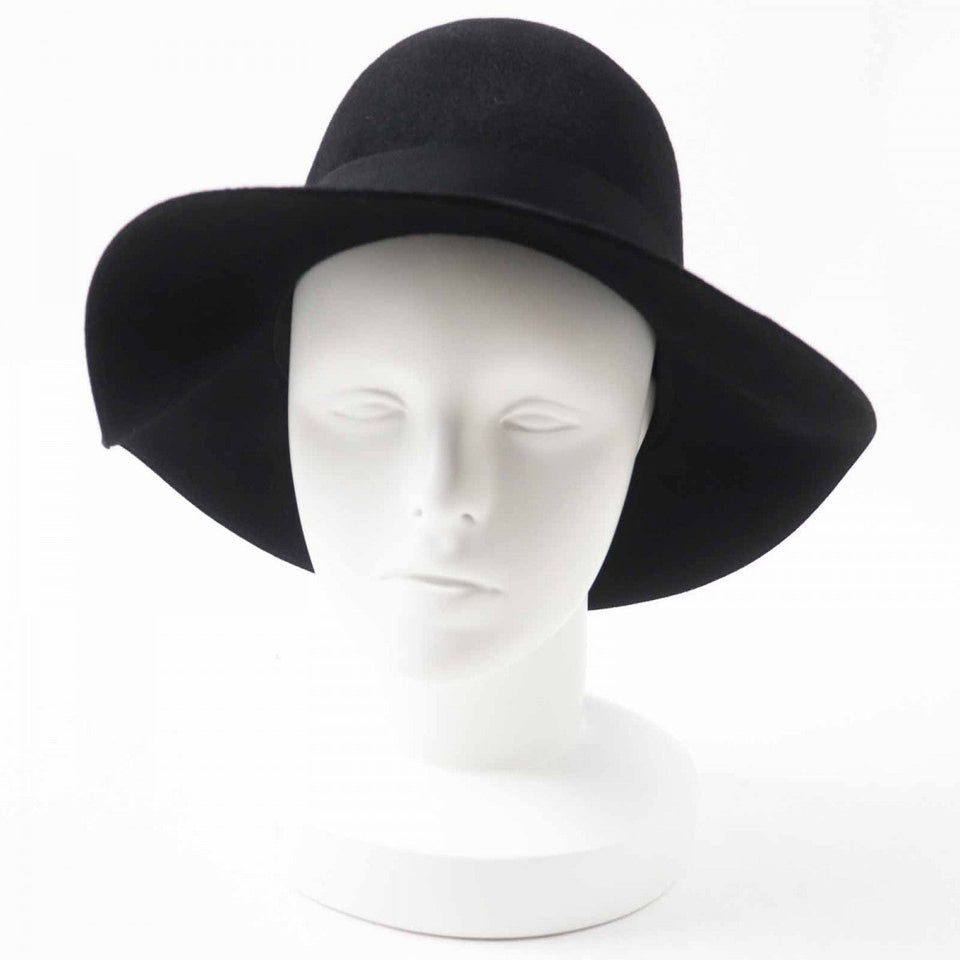 Gucci hat 444015 Main: 100% rabbit felt, part: 60% rayon, part: 40% cotton, part: 50% cotton, part: 50% rayon black Women S