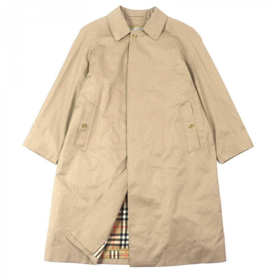 Burberry Stainless collar coat Outer: 51% cotton, Outer: 49% polyester, Lining: 50% polyester, Lining: 50% cotton, Liner: 100% wool beige mens 40