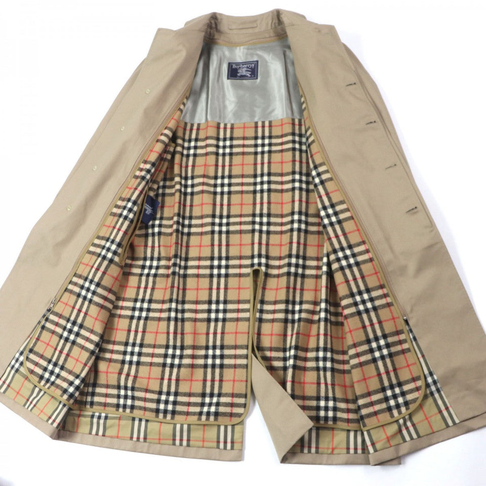 Burberry Stainless collar coat Outer: 51% cotton, Outer: 49% polyester, Lining: 50% polyester, Lining: 50% cotton, Liner: 100% wool beige mens 40