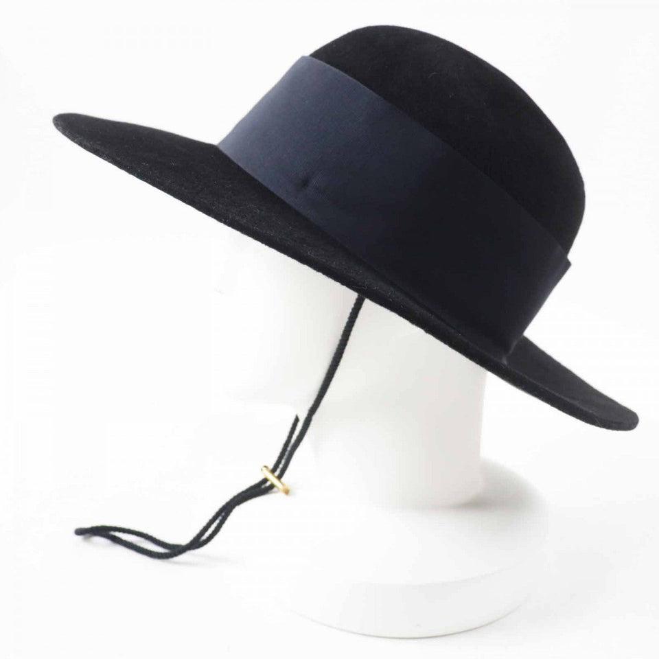 Gucci hat Main: 100% wool, part: 60% rayon, part: 40% cotton, part: 100% acetate, part: 50% rayon black dark navy Women XL